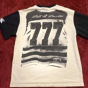 Hellstar 777 Path 2 Paradise Black and Cream Men's Tee